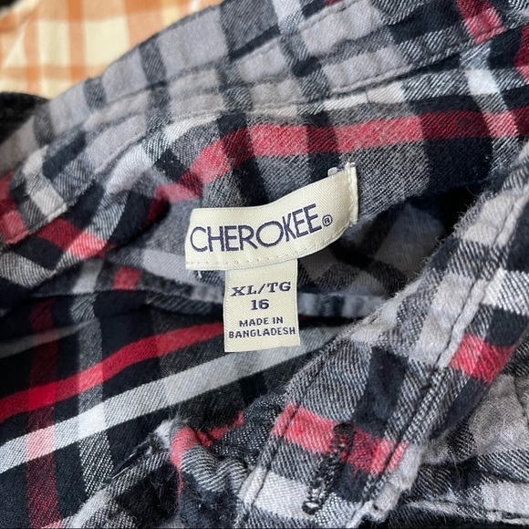 Upcycled Bleach Dip Dye Boho Flannel Top - Picture 7 of 8